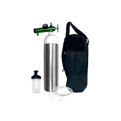 Kit Cilindro de Oxígeno 415lt con Bolso